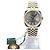 Rolex Orologio Datejust da uomo con quadrante grigio combinato e diamanti originali Marrone - vista 4