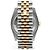 Rolex Orologio Datejust da uomo con quadrante grigio combinato e diamanti originali Marrone - vista 8
