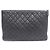 Chanel Clutch Grande Classica in Pelle Nera Nero - vista 3