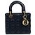 Borsa Tote e Borsa a Spalla Black Lady Dior ABC Small Gold-Tone Nero - vista 4