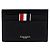 Thom Browne Tarjetero sencillo de piel granulada