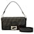 Fendi Borsa Baguette FF Jacquard Marrone