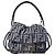 Fendi Piccola borsa baguette in denim Blu