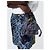 Fendi Piccola borsa baguette in denim Blu - vista 5