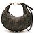 Fendi Mini borsa hobo in jacquard Graphy FF Marrone - vista 8