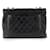 Chanel Borsa a tracolla Large Classic in agnello con logo Big CC Nero - vista 7