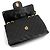 Chanel Borsa a tracolla Large Classic in agnello con logo Big CC Nero - vista 9