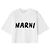 Marni Kurzes T-Shirt mit kurzen Ärmeln Schwarz - Ansicht 3