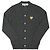 Comme Des Garcons Cardigan Play Gold Heart Patch Schwarz