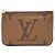 Louis Vuitton Pochette Double Monogram Castaño