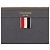Thom Browne Pochette à rayures grise Taille M Marron - vue 2