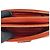 Prada Mini borsa a tracolla in Saffiano rosso con catena triangolare dorata e doppia zip - vista 6