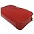 Prada Mini borsa a tracolla in Saffiano rosso con catena triangolare dorata e doppia zip - vista 7