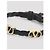Valentino Bracciale in pelle di vitello con logo signature Nero - vista 6