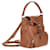 Miu Miu Mini mochila de couro Marrom  - vista 5