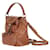 Miu Miu Mini mochila de couro Marrom  - vista 6