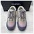 Chanel Sneakers in scamoso e tweed con logo CC Multicolore - vista 3