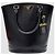 Prada Borsa bucket Saffiano vernice nero lucido - vista 2