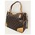 Louis Vuitton Borsa a tracolla Tote Elastella in Monogram Canvas Marrone - vista 2
