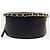 Chanel Borsa a tracolla rotonda con croce running e catena dorata in pelle di agnello nera Nero - vista 6