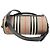 Burberry Borsa cilindrica con tracolla in tela Icon Stripe Marrone