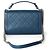 Chanel Borsa a tracolla media Label Click con manico superiore e patta Blu - vista 3