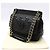 Tory Burch Bolsa de ombro Marion em couro acolchoado preto com corrente dourada - vista 2