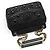 Tory Burch Bolsa de ombro Marion em couro acolchoado preto com corrente dourada - vista 3
