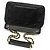 Tory Burch Bolsa de ombro Marion em couro acolchoado preto com corrente dourada - vista 4