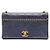 Chanel Borsa a tracolla con catena in pelle di vitello Blu
