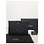 Chanel Clutch Medium Black Caviar CC Logo Silver Nero - vista 6