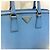 Prada Tote e borsa a tracolla Saffiano Lux Papaya Blu - vista 3