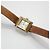 Gucci Reloj de cuarzo cuadrado de doble correa, chapado en oro Castaño - vista 7