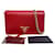 Prada Borsa a tracolla Saffiano Lux Chain Rosso