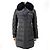 Prada Langer gesteppter Daunenmantel aus Re-Nylon mit Triangle-Logo Braun - Ansicht 2