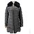 Prada Langer gesteppter Daunenmantel aus Re-Nylon mit Triangle-Logo Braun - Ansicht 3