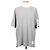 Thom Browne Baumwoll-T-Shirt mit diagonalem Armband und kurzen Ärmeln Grau Braun