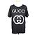 Gucci T-Shirt mit kurzen Ärmeln schwarz