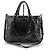 Prada Sac cabas et sac à bandoulière Vitello Shine Way Noir - vue 5