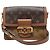 Louis Vuitton Mini bolso de hombro Dolphin en lona Monogram Reverse Castaño