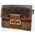 Louis Vuitton Mini bolso de hombro Dolphin en lona Monogram Reverse Castaño - vista 2