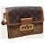 Louis Vuitton Mini bolso de hombro Dolphin en lona Monogram Reverse Castaño - vista 3