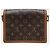 Louis Vuitton Mini bolso de hombro Dolphin en lona Monogram Reverse Castaño - vista 5