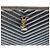 Saint Laurent Clutch Matelassé Monogramma Chevron Nero YSL - vista 4