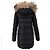 Abrigo largo Moncler Fragon de piel de mapache - vista 6