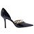 Jimmy Choo Décolleté con cinturino di perle da donna Nero Bianco - vista 2