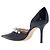 Jimmy Choo Décolleté con cinturino di perle da donna Nero Bianco - vista 3
