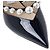 Jimmy Choo Décolleté con cinturino di perle da donna Nero Bianco - vista 9