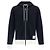 Thom Browne Felpa con zip in jersey classico