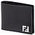 Fendi Leather Bi-Fold Wallet Black